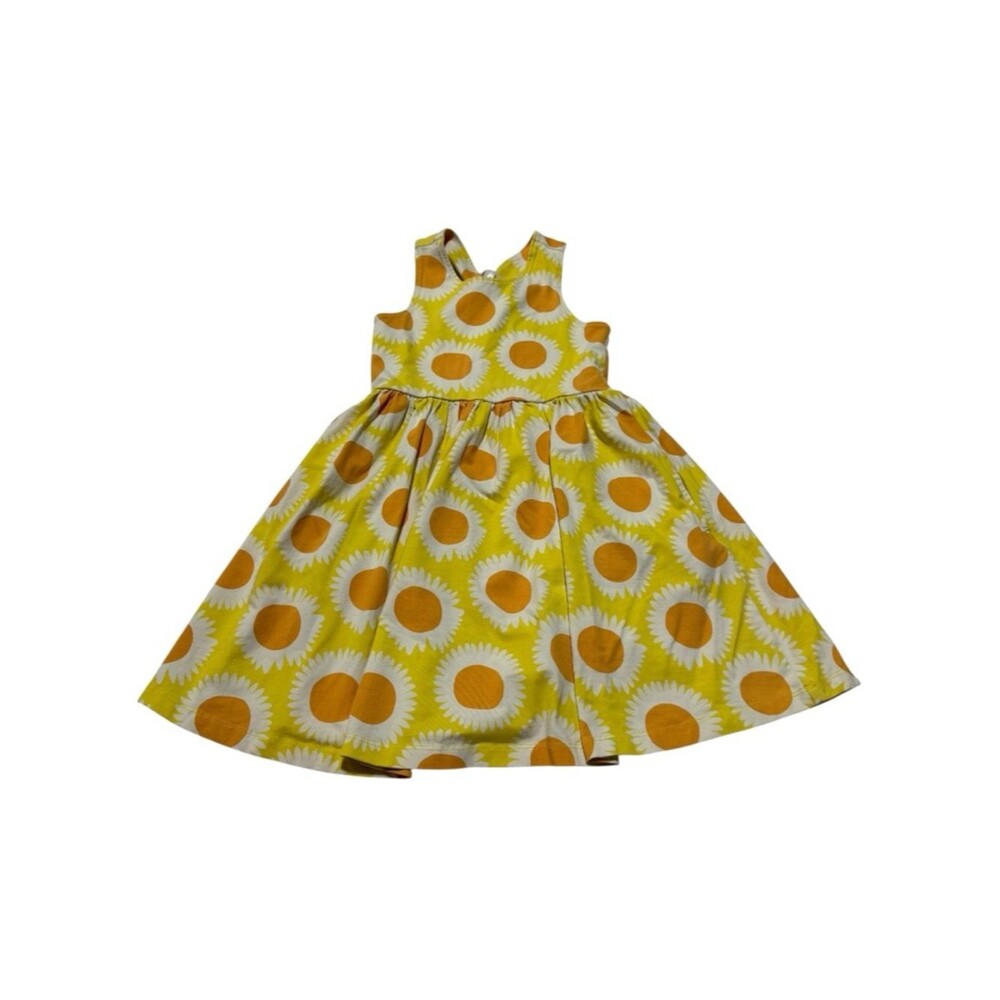 Hanna Andersson Sunflower Casual Jersey Knit Summer Dress